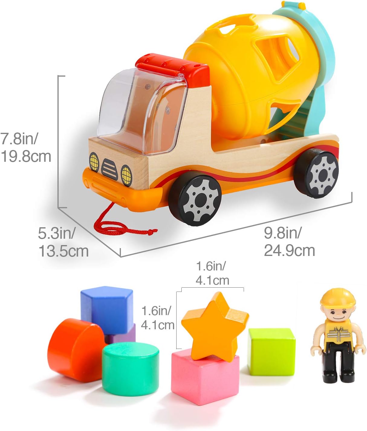 Thumbnail 5 de TOP BRIGHT Wooden Shape Sorter for Toddlers (1–3 Years) – a practical, durable learning toy