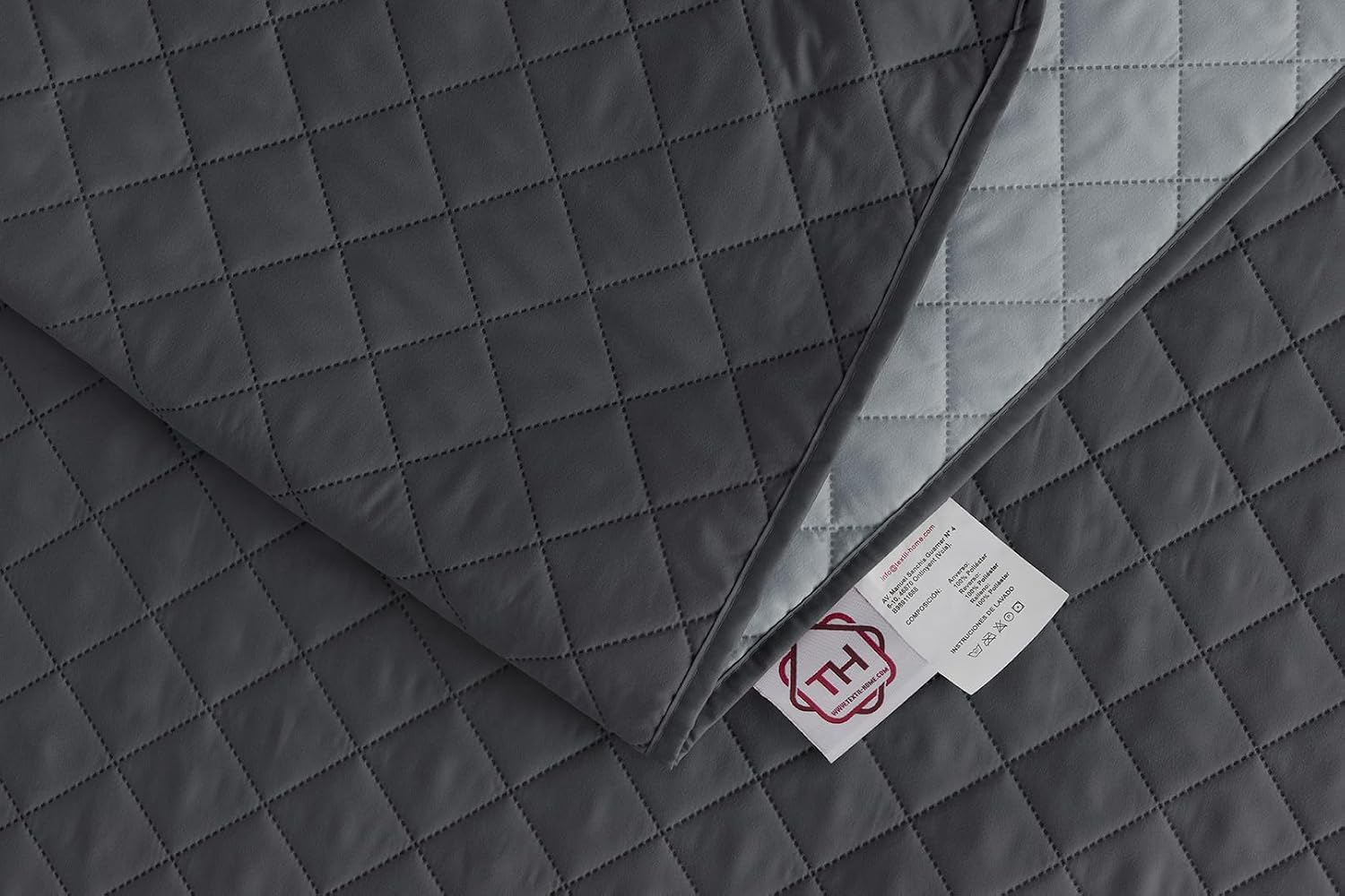 Thumbnail 4 de textil-home LUKA Copripoltrona 55 cm Grigio