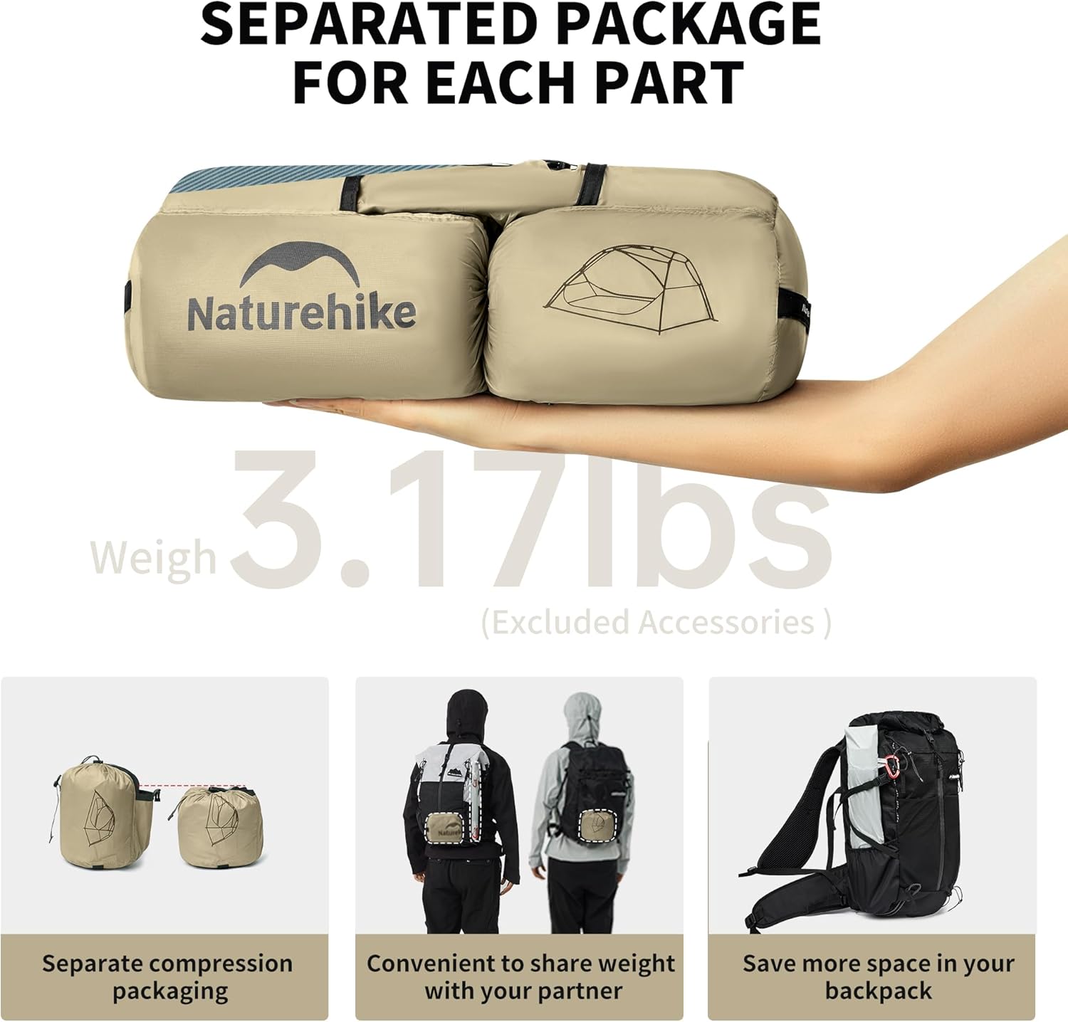 Thumbnail 3 de Naturehike Star River UL 2 Persone: Tenda Doppio Strato Ultralight per Backpacking