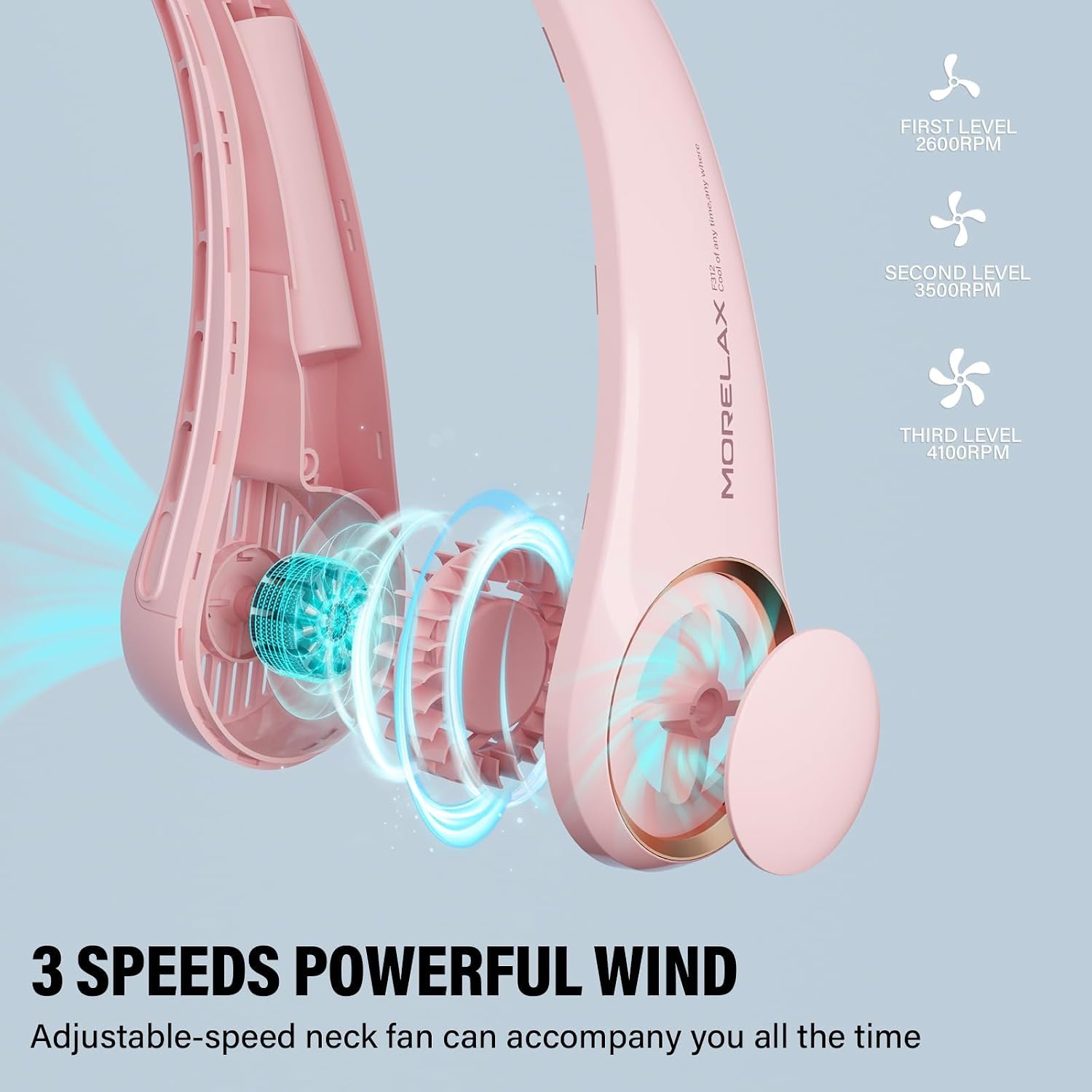 Thumbnail 4 de Morelax Portable Neck Fan 360° Personal Cooling
