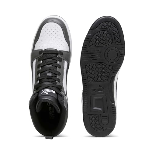 Detalle 2 de PUMA Unisex Rebound V6 Turnschuhe – Puma White/Puma Black Shadow Gray (Größe 40 EU)