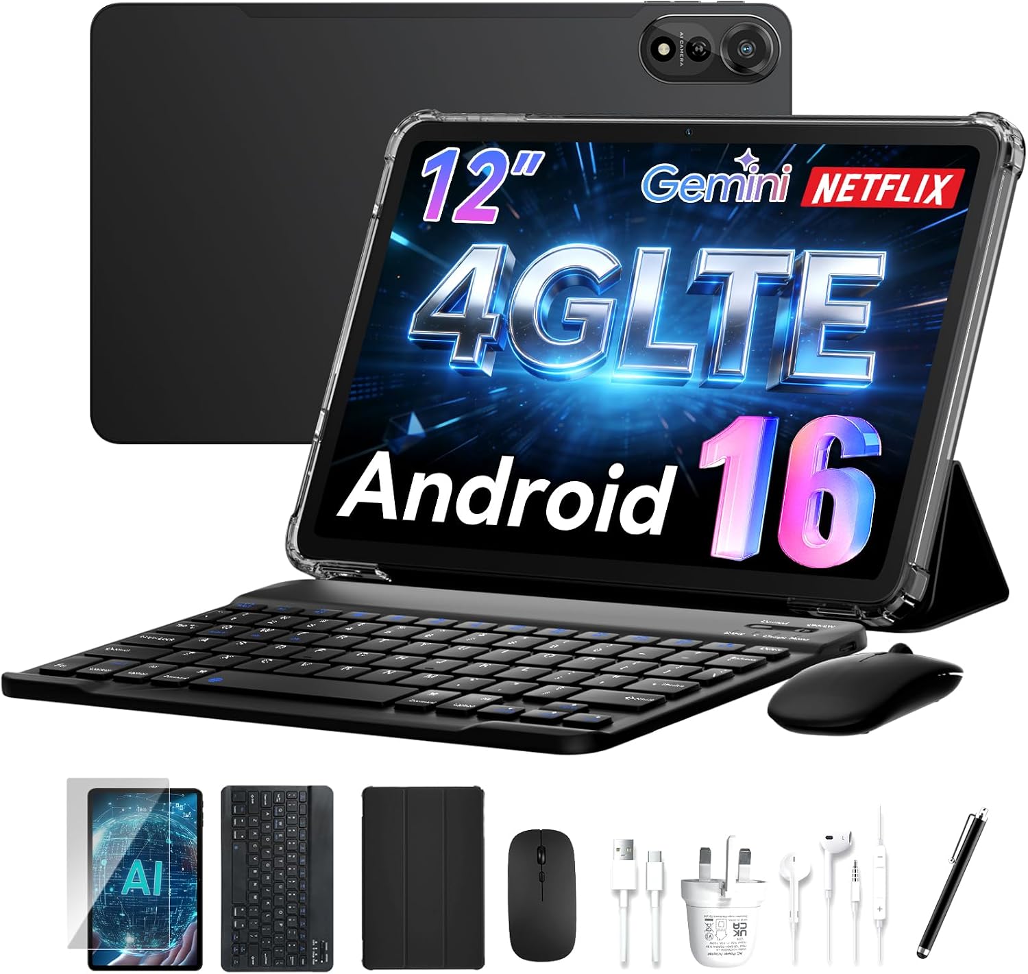 Detalle de Nexall N90 Android 16 tablet 12 inch