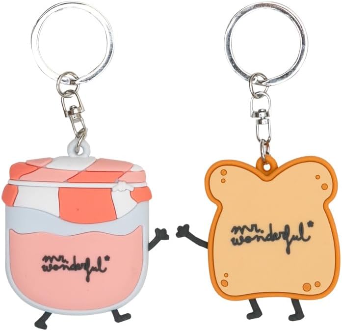 Detalle 2 de Mr. Wonderful – Set di 2 portachiavi Pane e marmellata