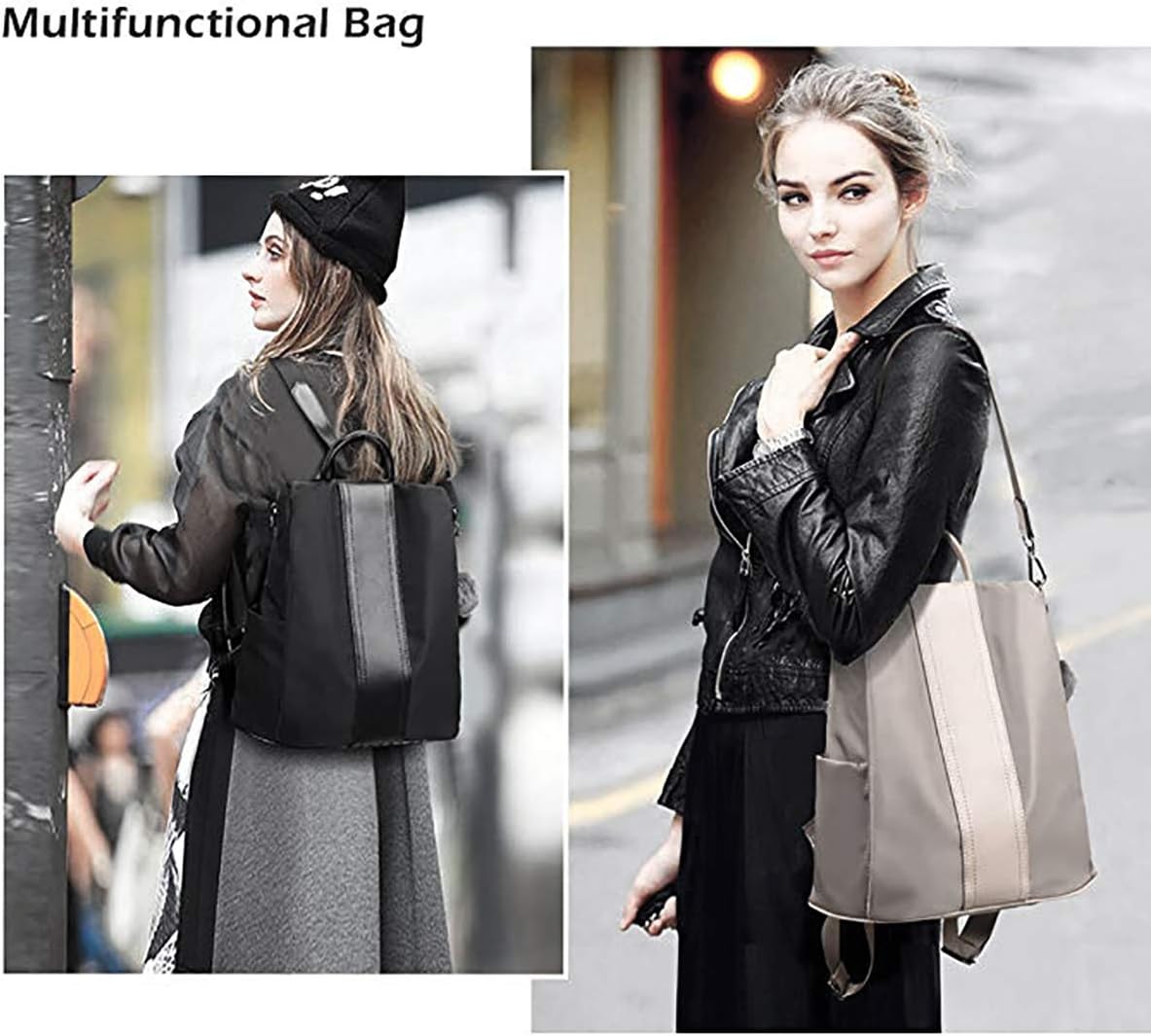 Thumbnail 6 de shepretty Zaino piccolo da donna in borsa pelle impermeabile casual con funzione anti-furto