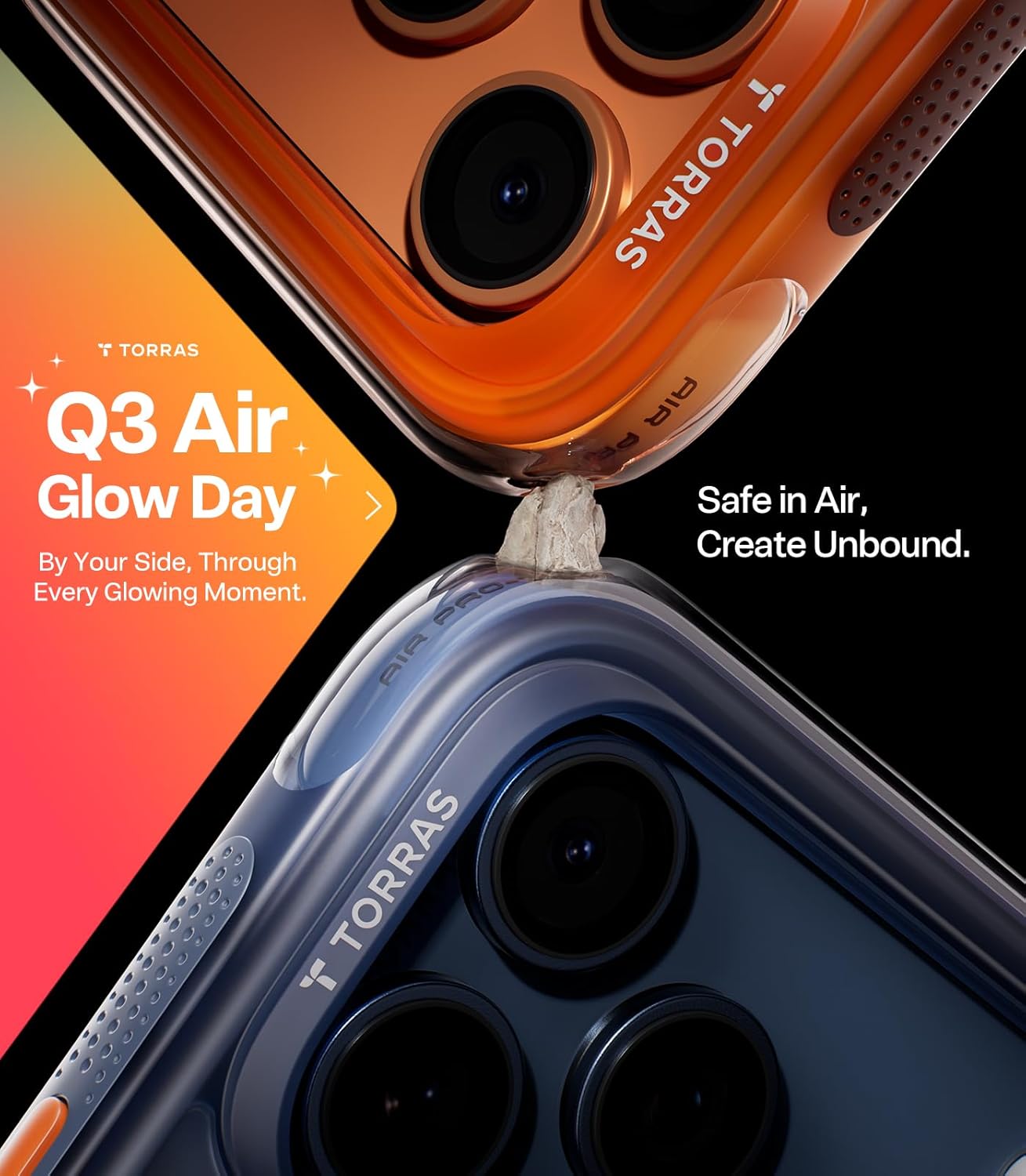 Detalle 2 de TORRAS Ostand Q3 Air 360° magnetic case