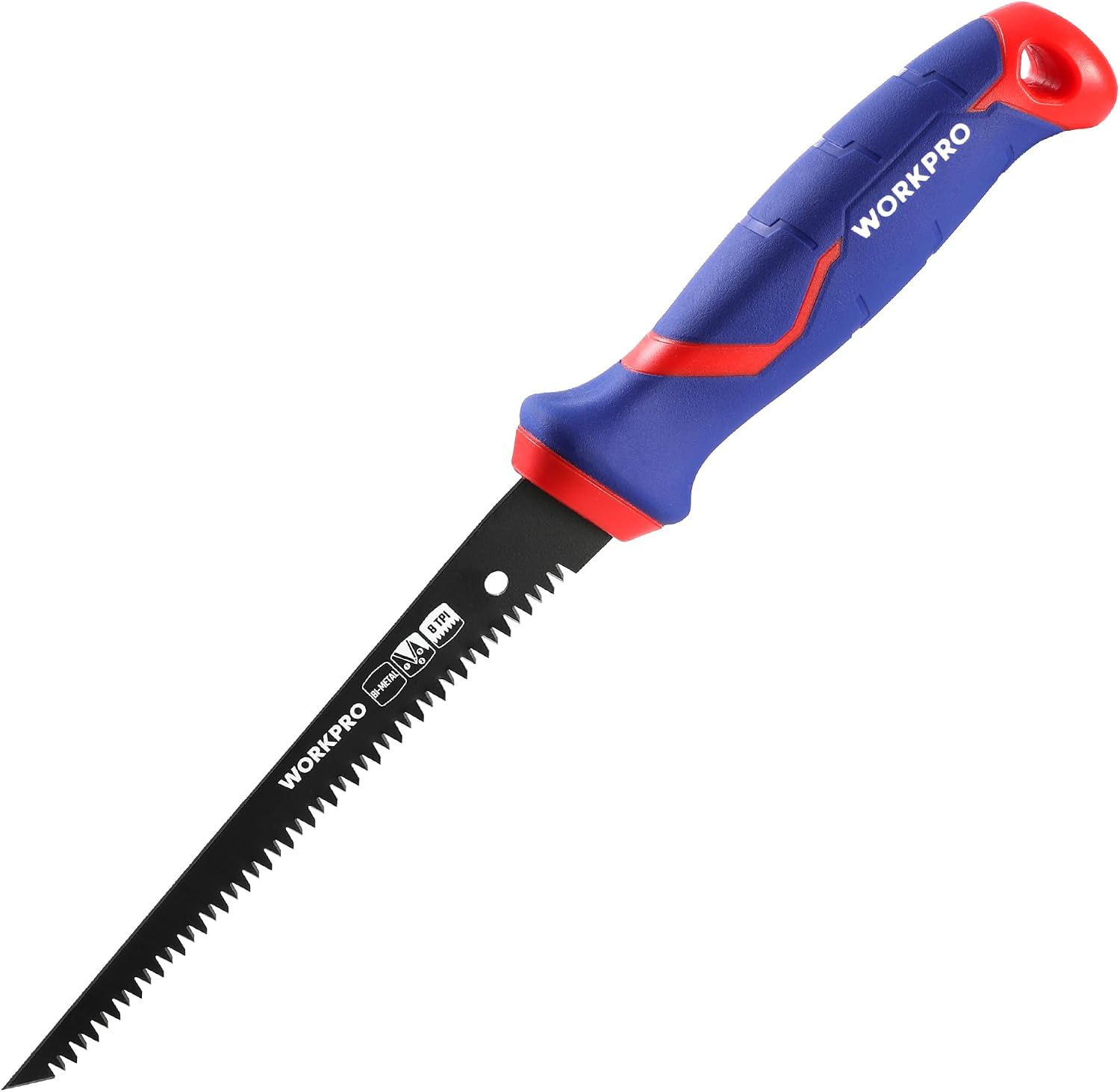 Detalle de WORKPRO gipsplaatzaag 310 mm met bimetaalblad van 150 mm en 8 TPI