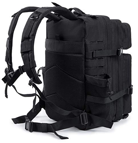 Thumbnail 2 de QT&QY mochila táctica MILITAR Molle 45L (3 días) con portabotellas y compartimento para portátil 17”