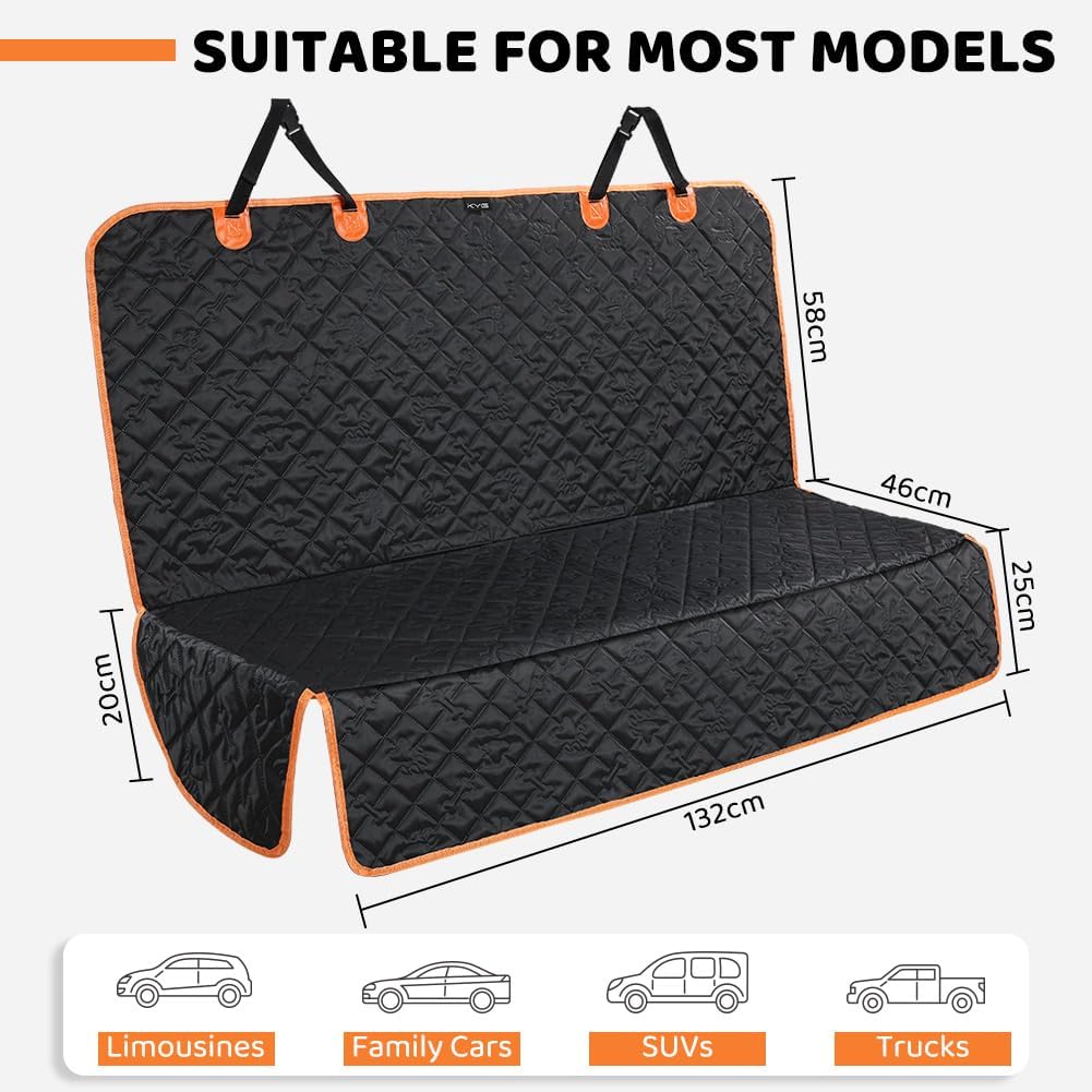 Detalle 2 de KYG Dog Car Seat Cover 132x58x46 cm