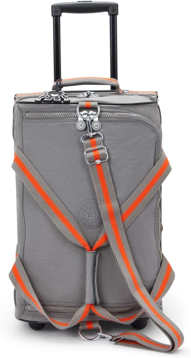 Detalle de Kipling TEAGAN US Kleine Reisetasche mit Rollen – Inviting Grey