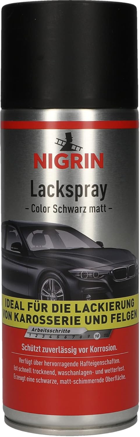 Thumbnail 1 de Nigrin Lackspray schwarz matt 6x400 ml