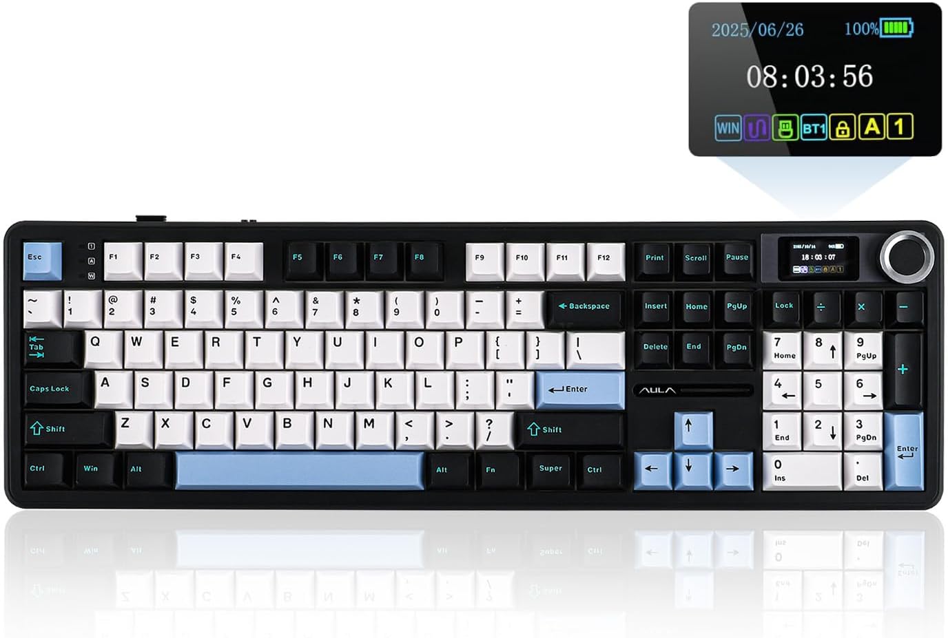 Detalle de EPOMAKER X Aula F108 PRO 8000mAh keyboard ⌨