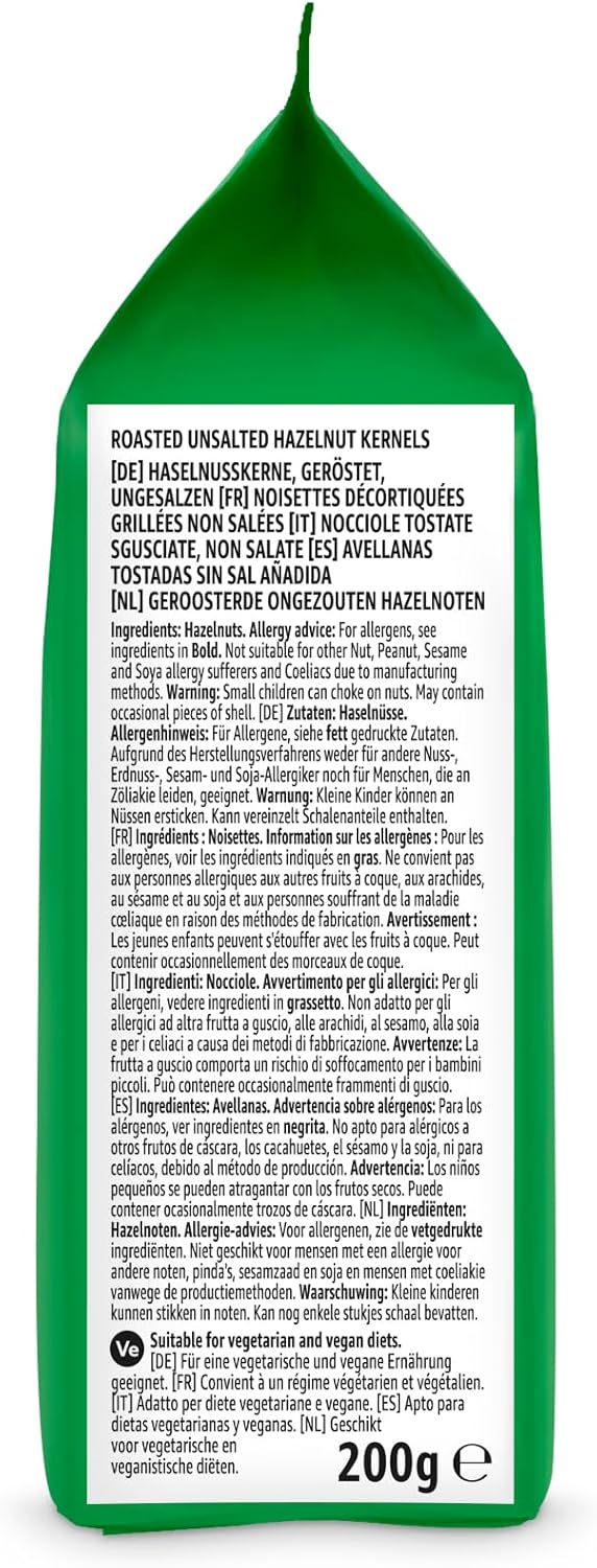 Detalle de Noisettes Grillées en Lot de 7 – 200 g, proposé par Amazon France