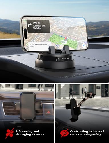 Thumbnail 1 de LISEN Soporte Coche Móvil 360° ☎️ para iPhone, Samsung y más