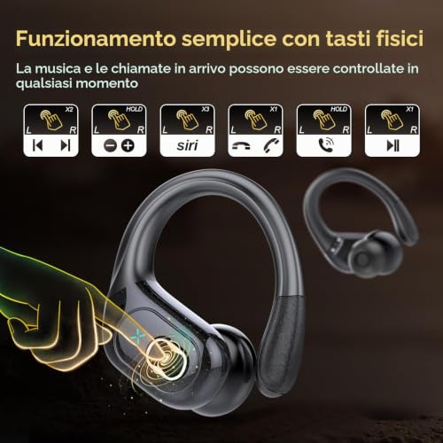 Thumbnail 8 de STECEi AI Cuffie Traduzione 3 in 1: traduzione in tempo reale, ascolto e chiamate con Bluetooth 5.4
