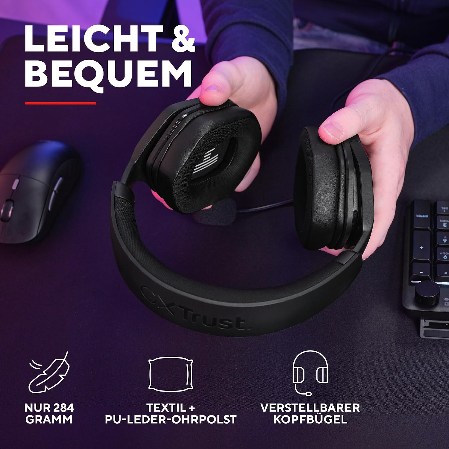 Thumbnail 4 de Trust Gaming GXTrust 1492 Ravox Gaming-Headset 50 mm