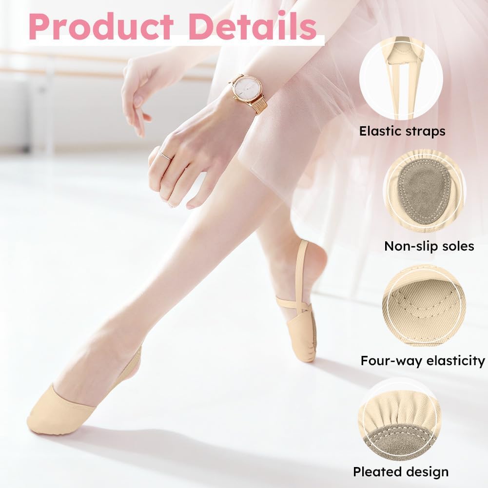 Thumbnail 1 de DiULi Mezze Scarpette da Danza Balletto – Scarpe ginniche per donna e ragazza (S‑L)