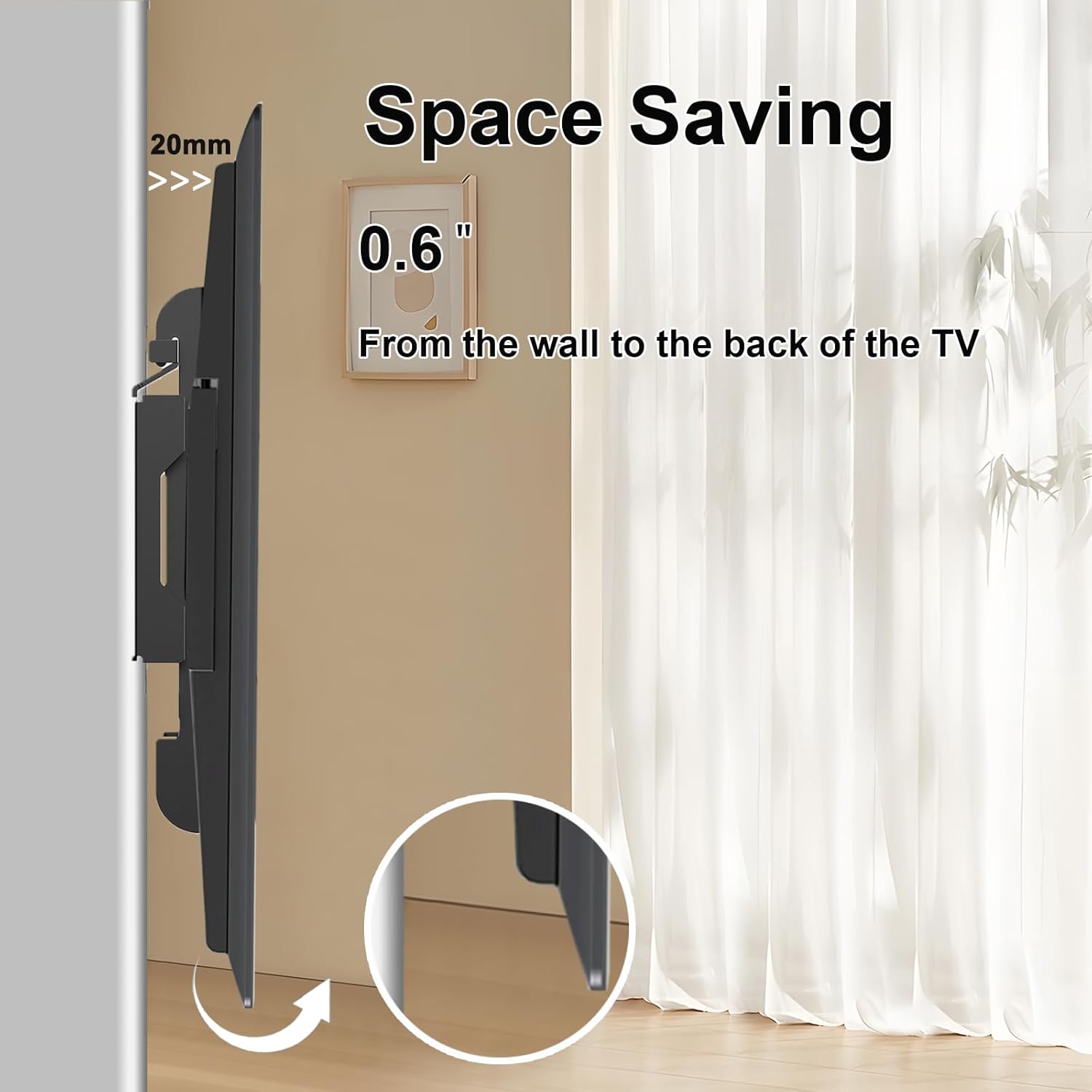 Detalle de JXMTSPW Fixed TV Wall Bracket 25kg