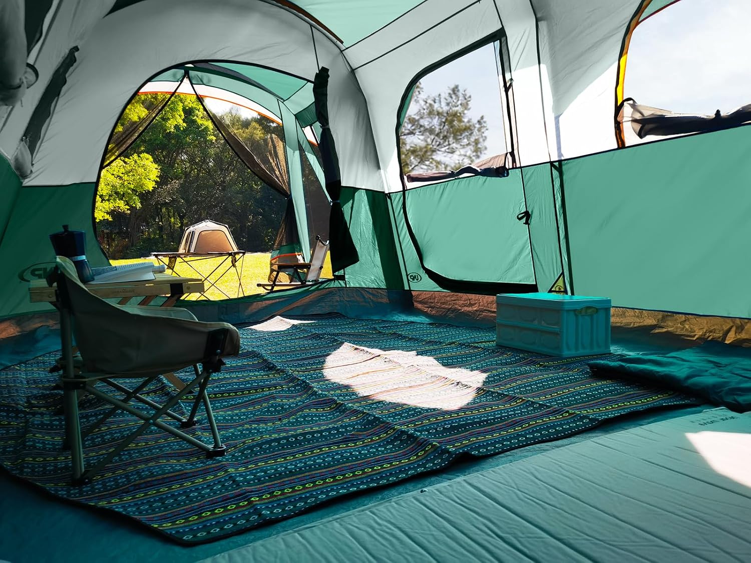 Detalle 2 de UNP Camping Tent 8 Person Waterproof Big Tunnel Tent with Screen Porch (20' x 9' x 80" H)