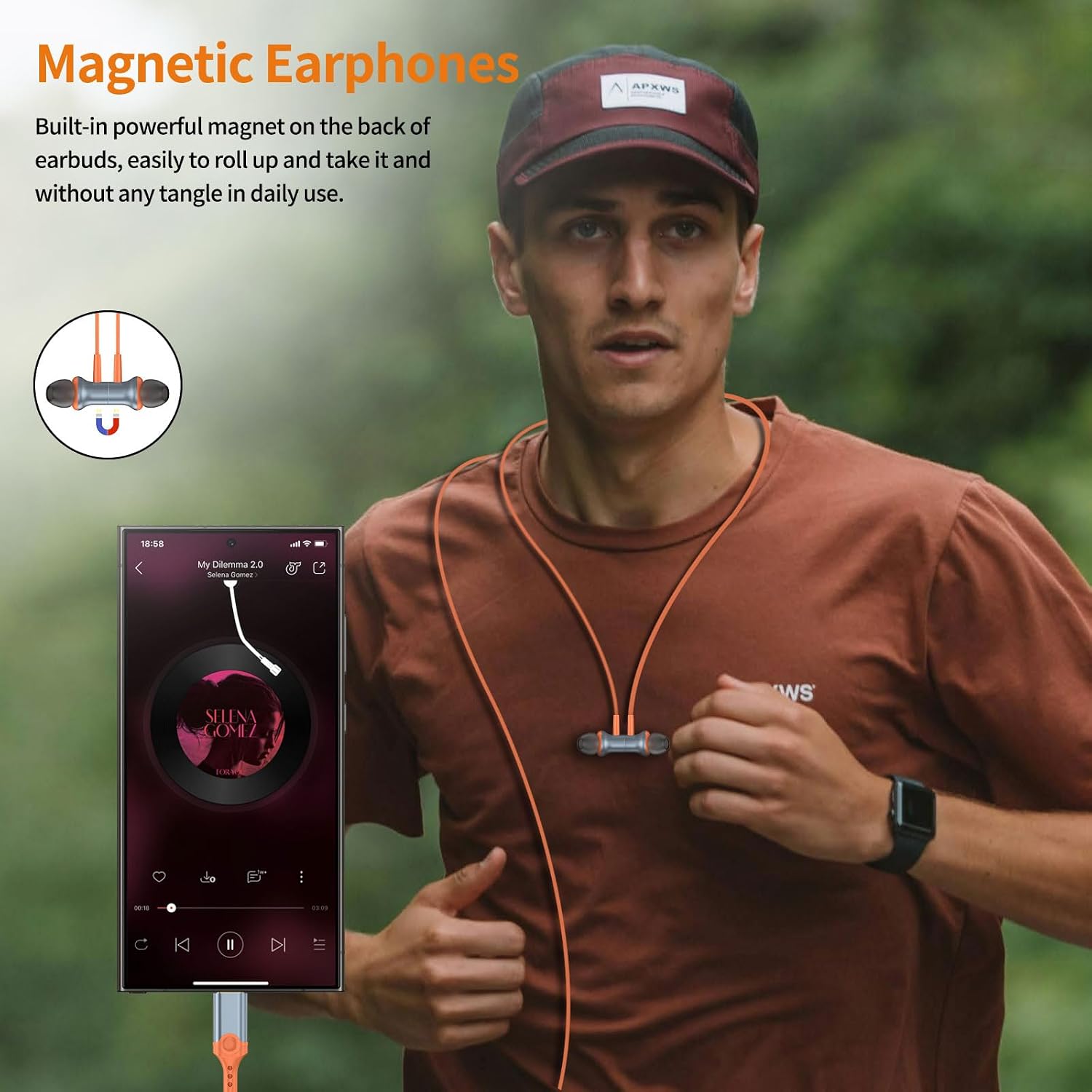 Detalle 2 de USB C Headphones Wired Earbuds with Mic
