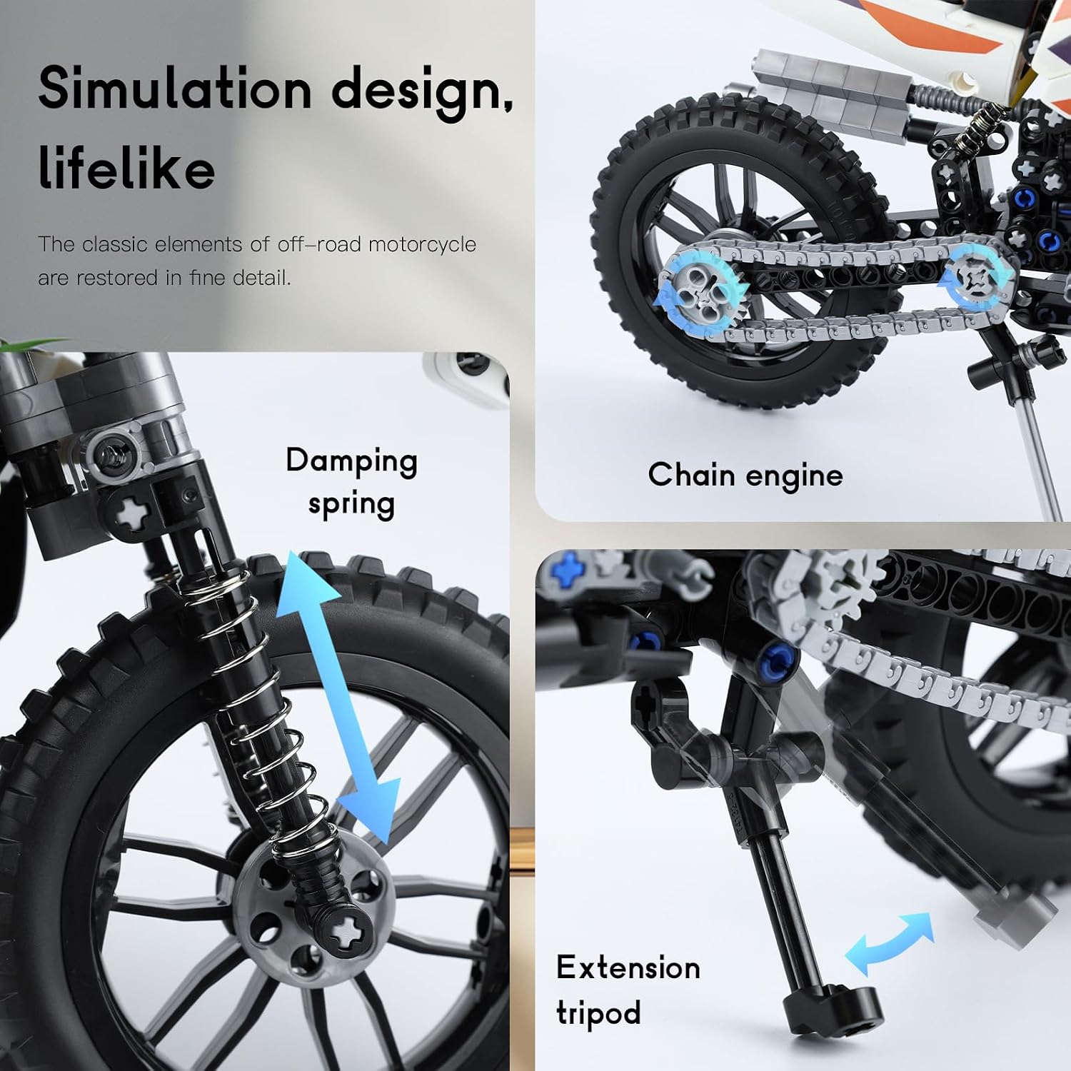 Detalle 1 de CASAFUNY Technic Moto 434 pièces