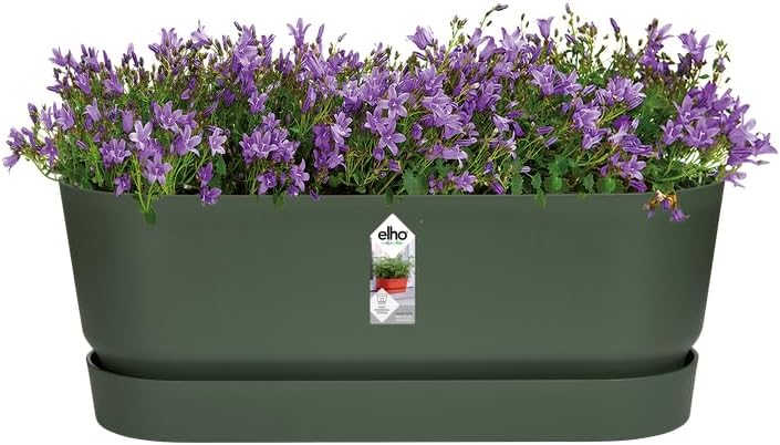 Detalle de Elho Greenville Trough Long 50cm Fioriera per Piante – Leaf Green