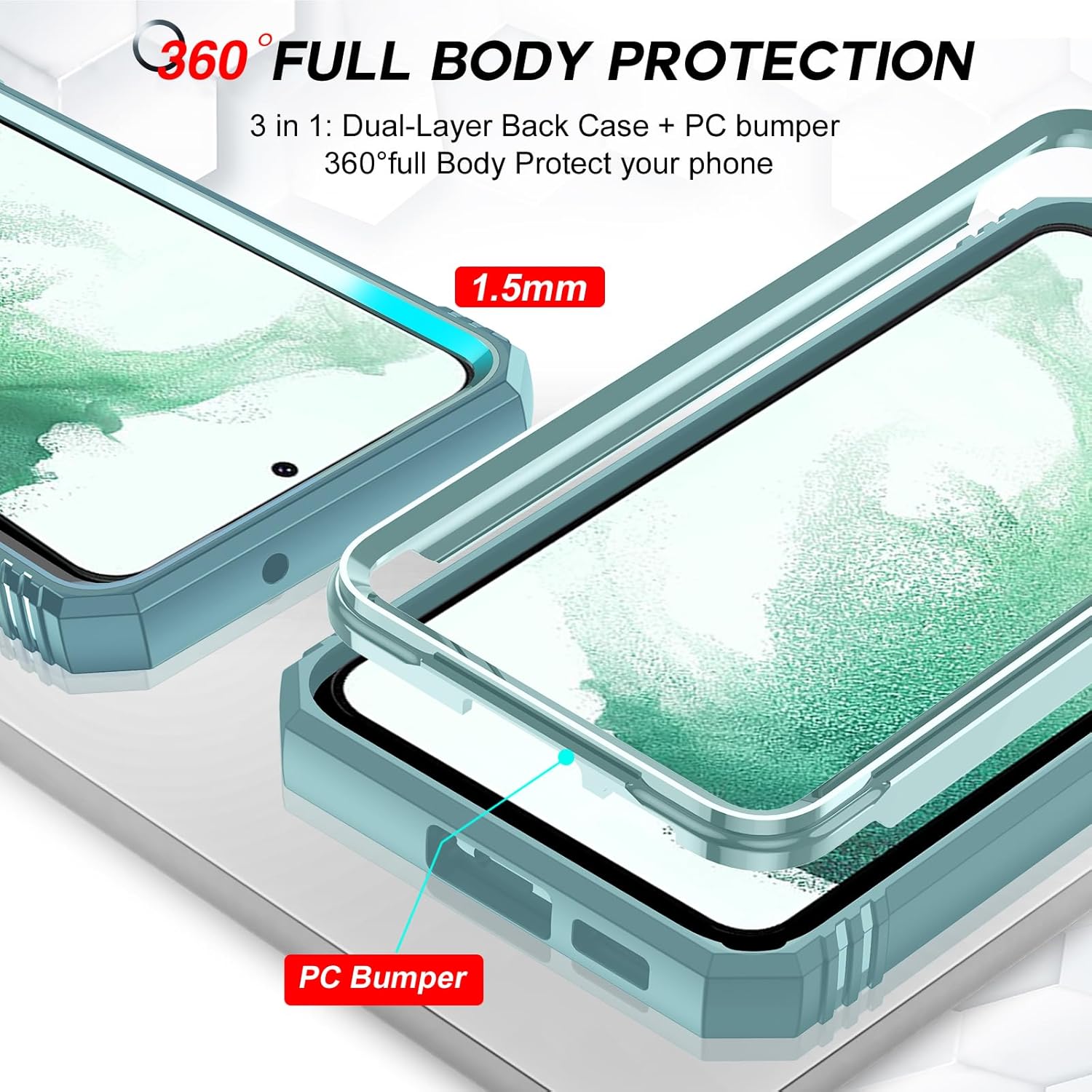 Thumbnail 5 de LeYi Samsung S23 Case with Ring Kickstand