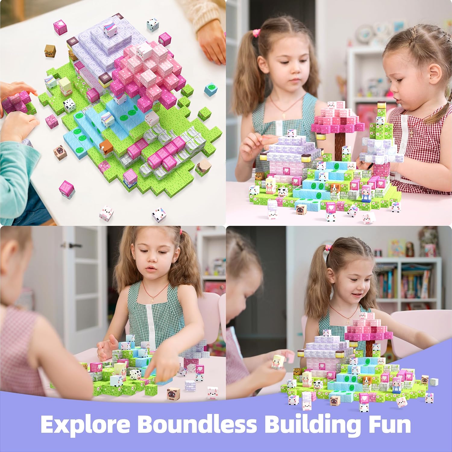 Detalle de GobiDex Magnetic Building Blocks, 48 Pieces