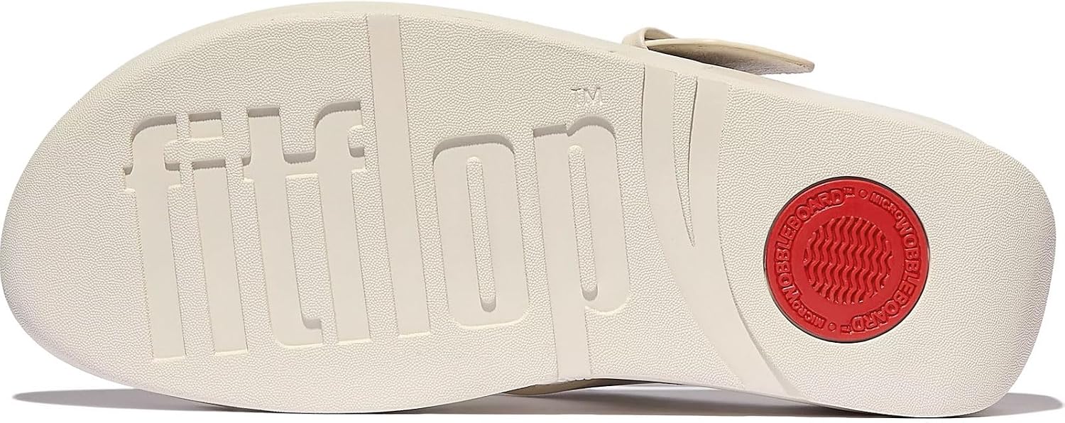 Detalle de Fitflop Women's Lulu Resin-buckle Leather Toe-post Sandals