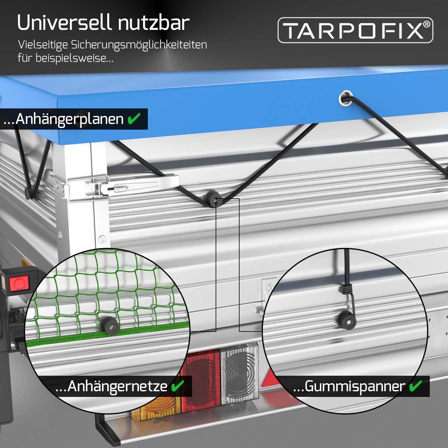 Detalle de Tarpofix Planenknöpfe 20 Stk rund
