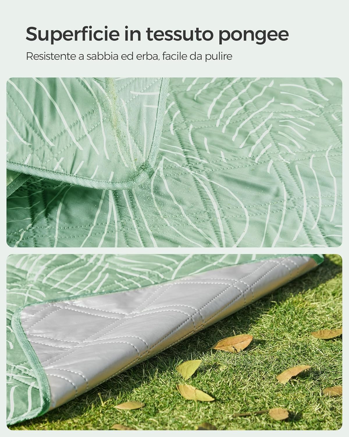 Thumbnail 5 de SongMics Coperta Picnic 300 x 200 cm con 4 picchetti antivento – Telo da Campeggio impermeabile