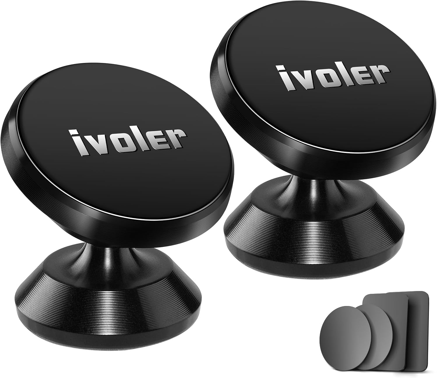 Detalle de ivoler Car Phone Holder 2-pack magnetic 360° rotation