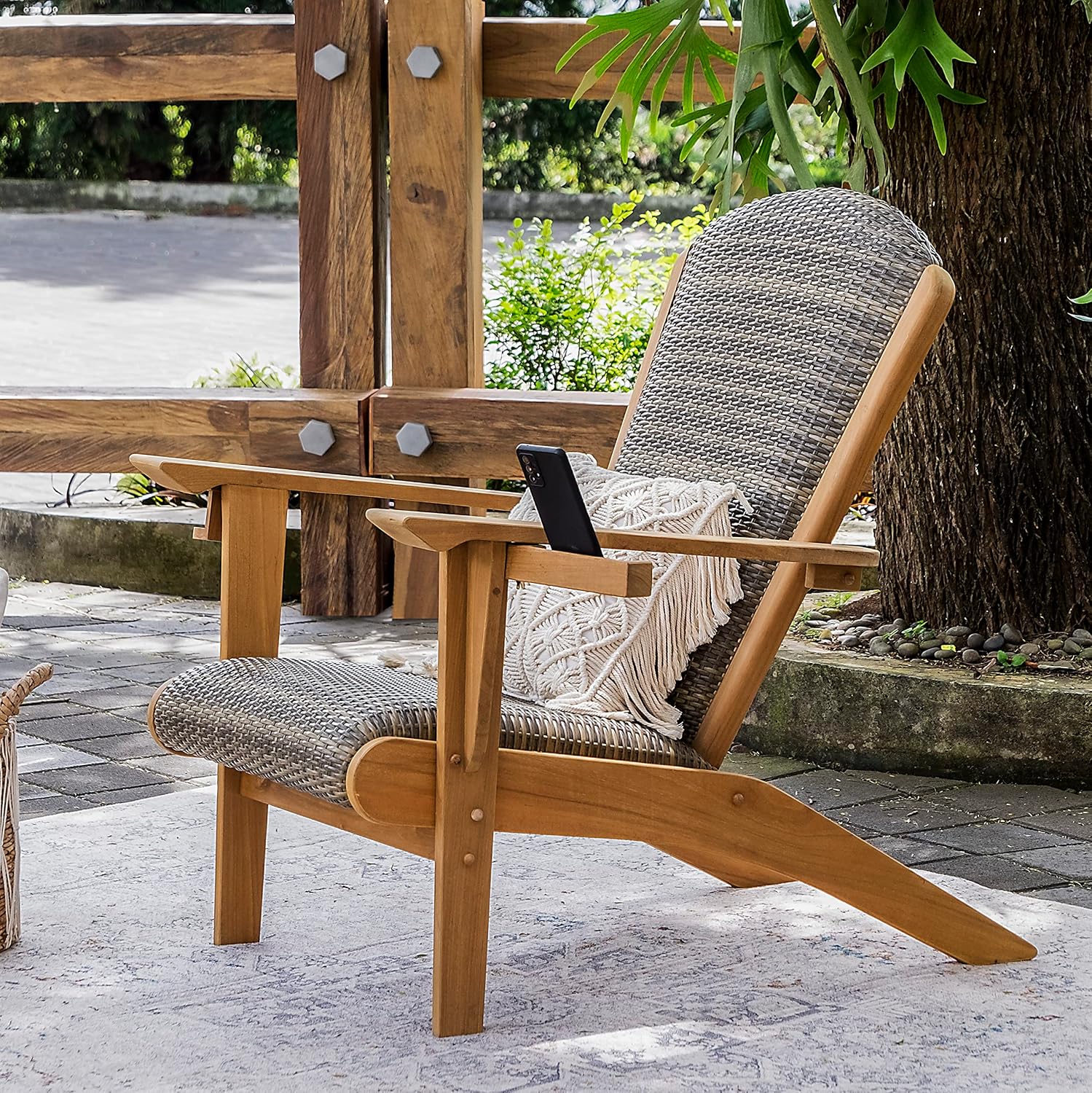 Detalle de Cambridge Casual Adirondack Chair Teak