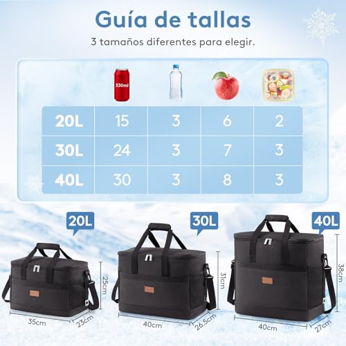 Thumbnail 1 de Lifewit Nevera Portátil 30L: bolsa isotérmica plegable para playa, camping y trabajo