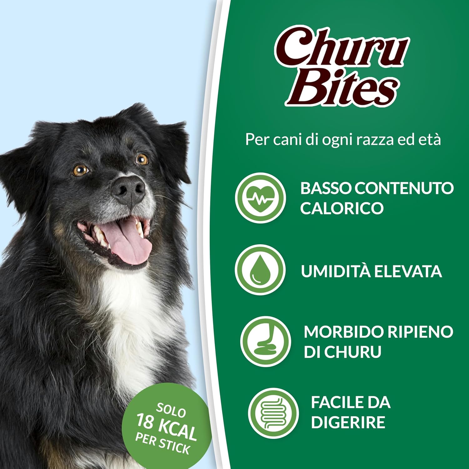 Detalle de INABA Churu Bites Snack per Cani – Bocconcini di Pollo in 4 Gusti, 16 Monoporzioni da 12 g
