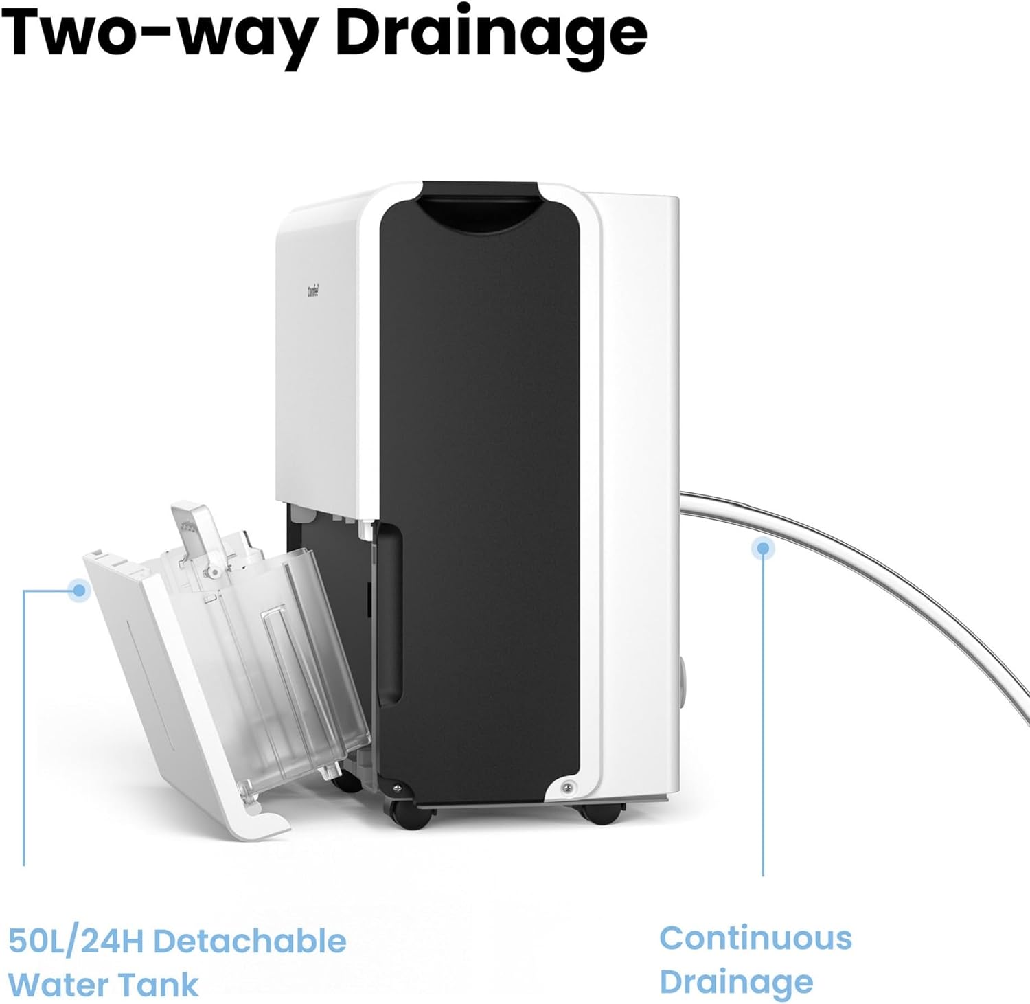 Detalle de Comfee Luftentfeuchter MDDP-30DEN7 (30 l/24 h) für bis ca. 180 m³ – Smart-Dehumidifier mit 3-l-Wassertank