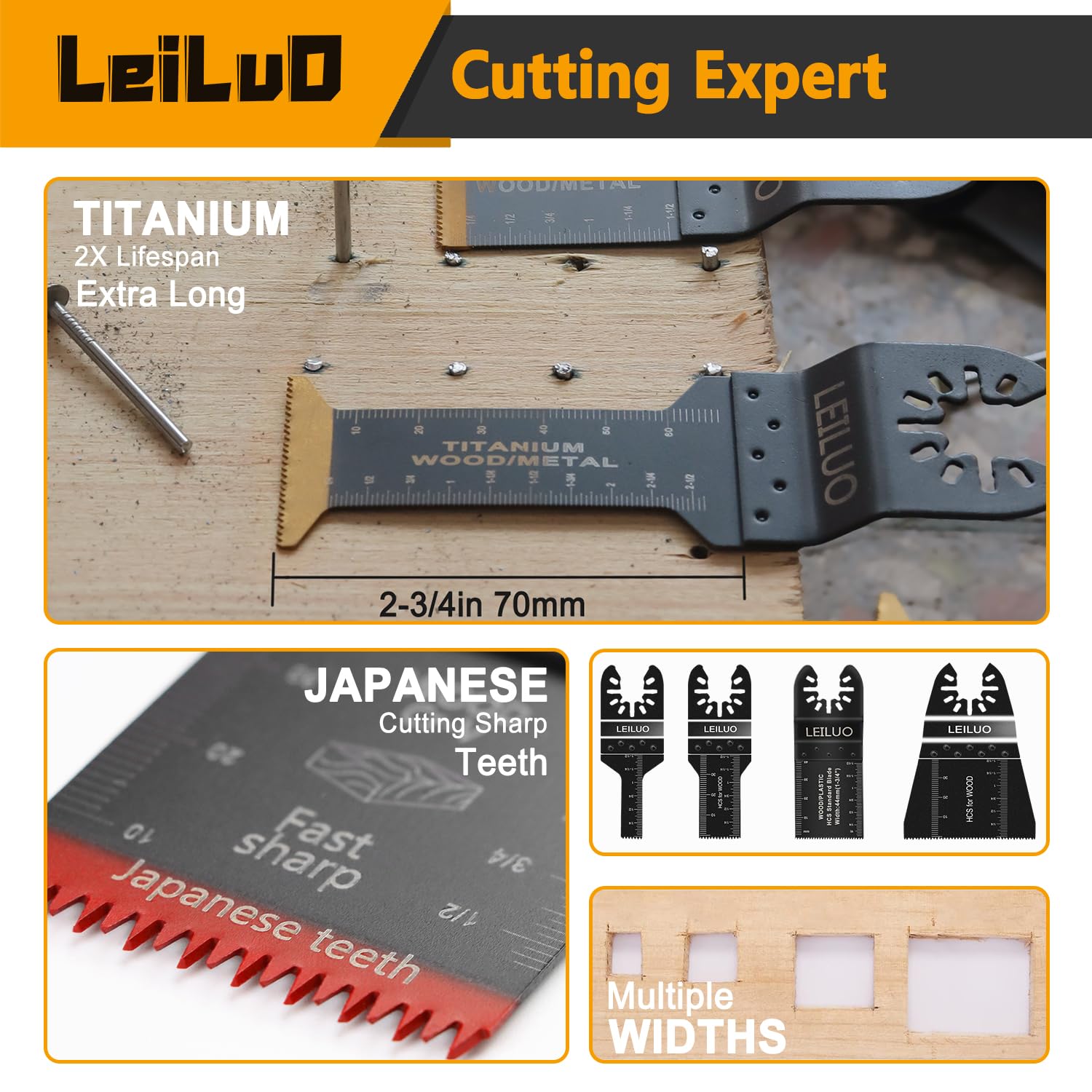 Thumbnail 4 de LEILUO 155-piece Oscillating Multi-Tool Kit 🛠