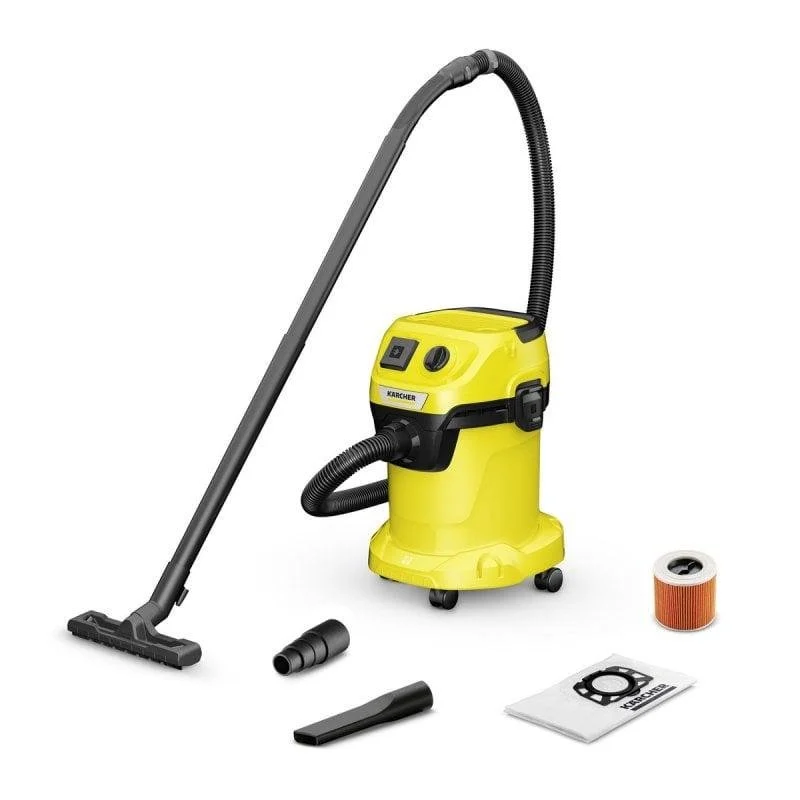 Aspiradora industrial Kärcher WD 3 P 1000W 17 litros Amarillo