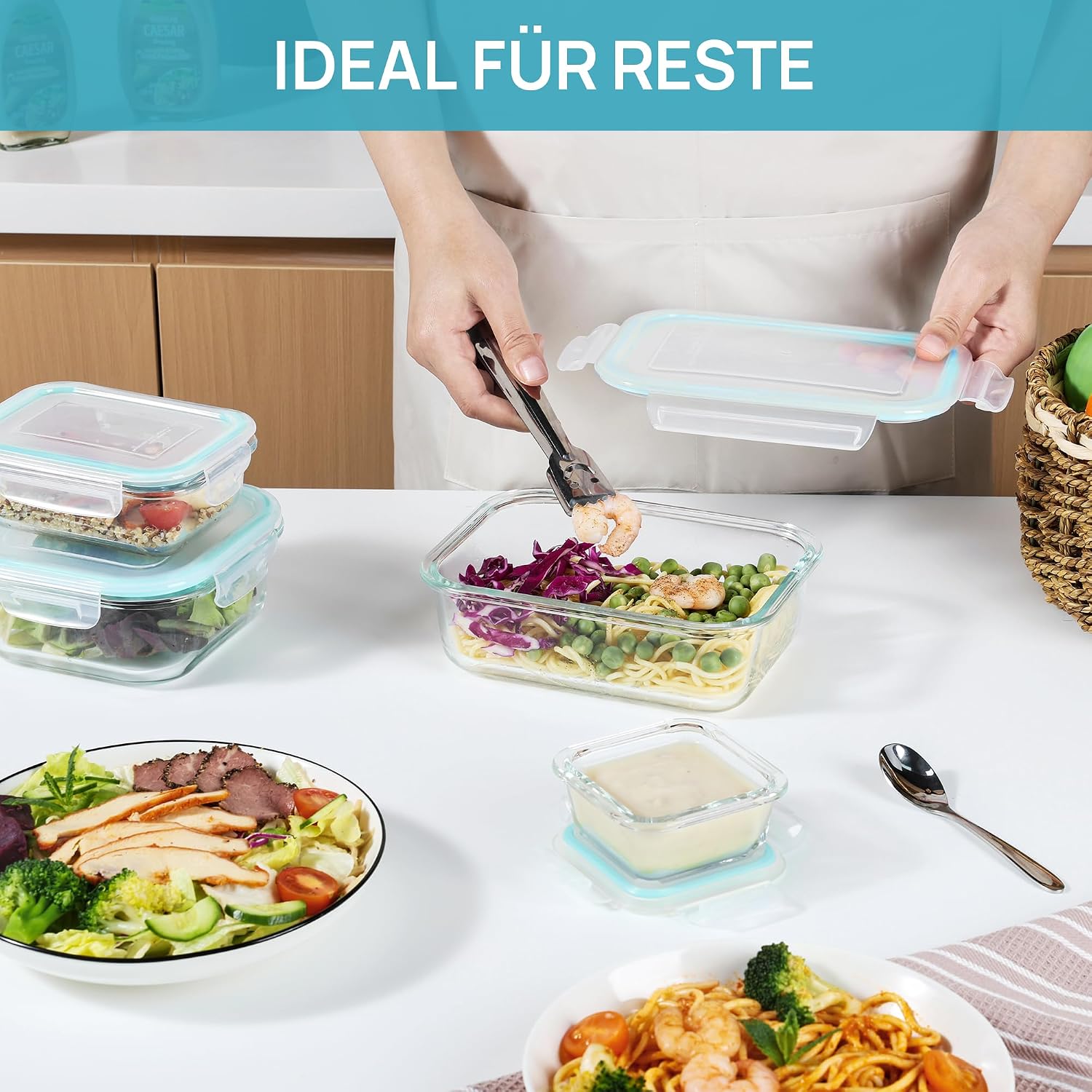 Thumbnail 4 de Vtopmart 15er Meal Prep Boxen Glas 🍱