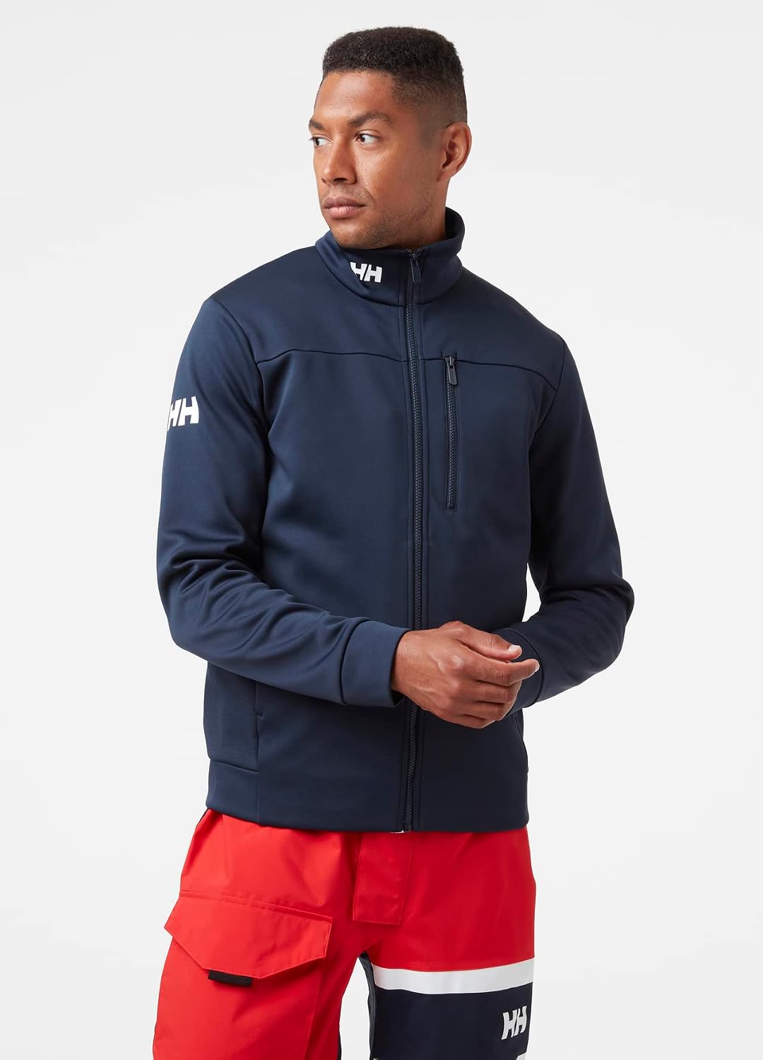 Detalle 2 de Helly Hansen Men's Crew Fleece Jacket Sailing Jacket – stile marina e versatilità daily