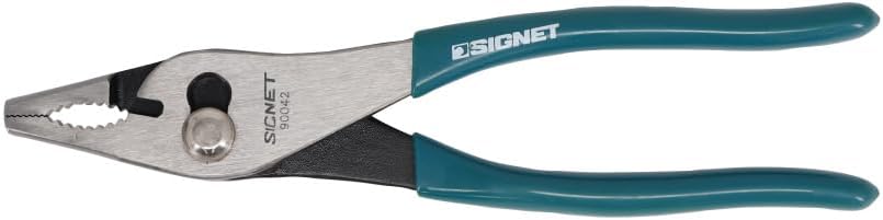 Detalle de SIGNET 90042 スリップジョイントプライヤー 200mm ワイヤーカッター付き 金属製