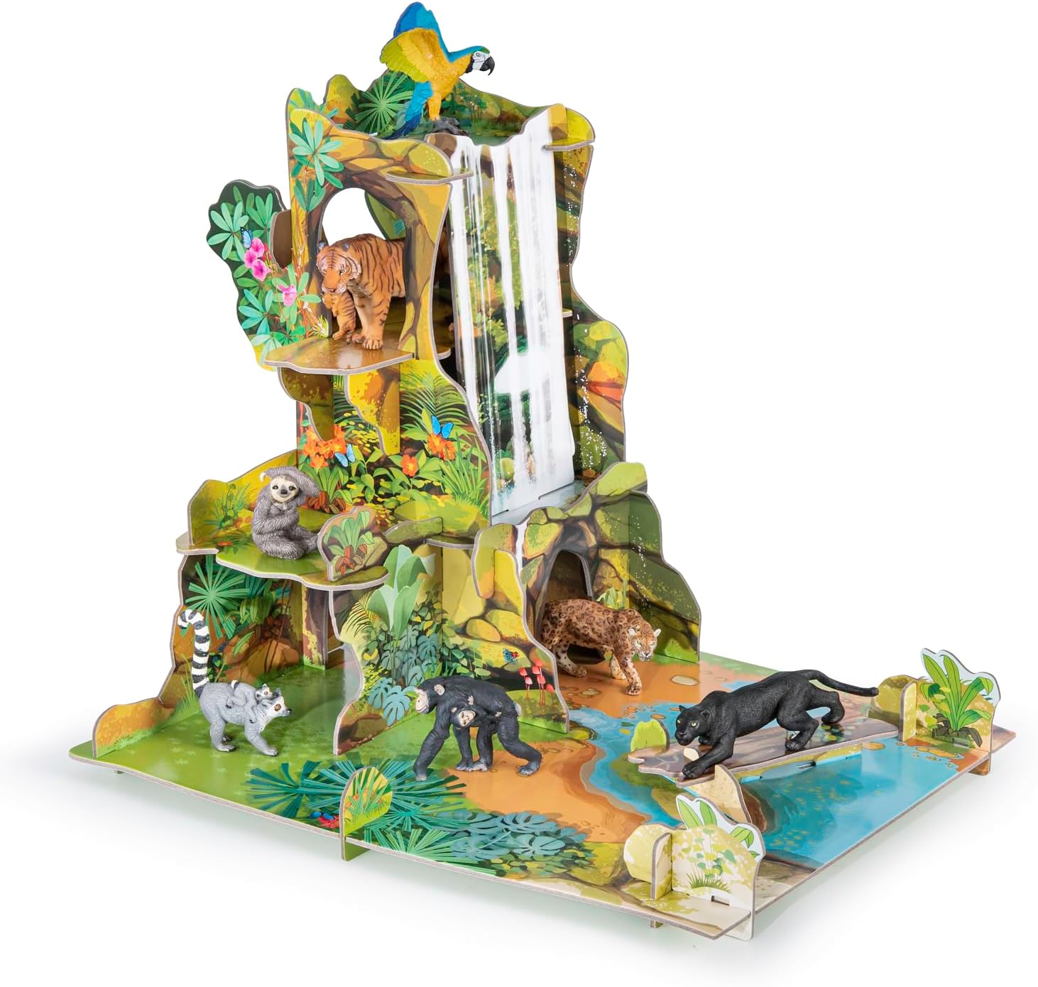 Detalle 2 de Papo Jungle Play Environment, Cardboard, 46 x 36 cm