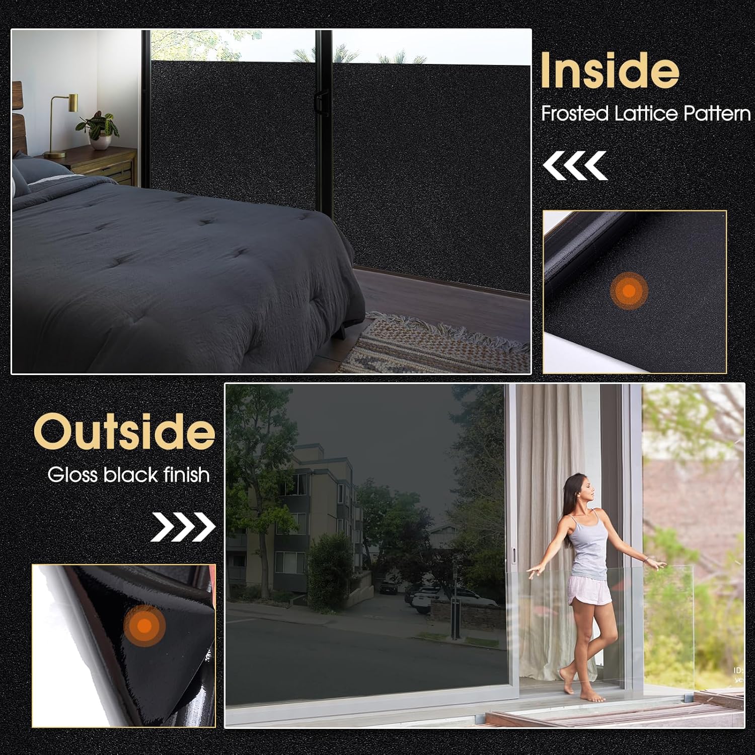 Thumbnail 4 de Lifetree Blackout Window Film for Glass Windows (60 × 200cm) – 100% Total Blackout, No Glue