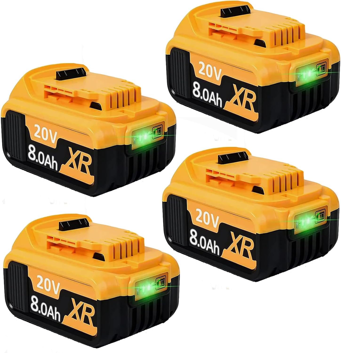 Thumbnail 6 de 2X 18V 6.0Ah Li-Ion Replacement Batteries with 6A Dual Charger for Dewalt 18V Systems (DCB182, DCB184, DCB101, DCB107, DCB112, DCB105, DCB115, DCB203)