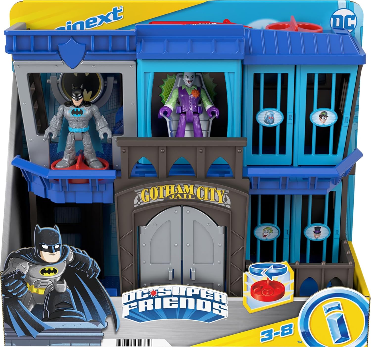 Thumbnail 6 de Fisher-Price Imaginext DC Super Friends Prigione di Gotham City: playset prigione con Batman e Joker