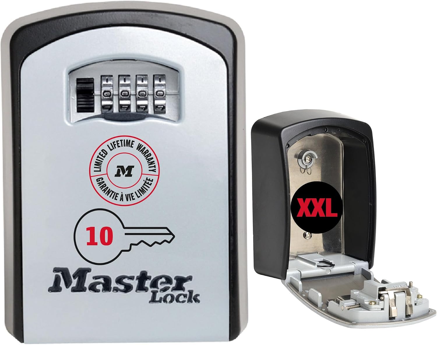 Detalle de Master Lock 5403EURD – Cassetta di Sicurezza per Chiavi Extra Large, montaggio a parete