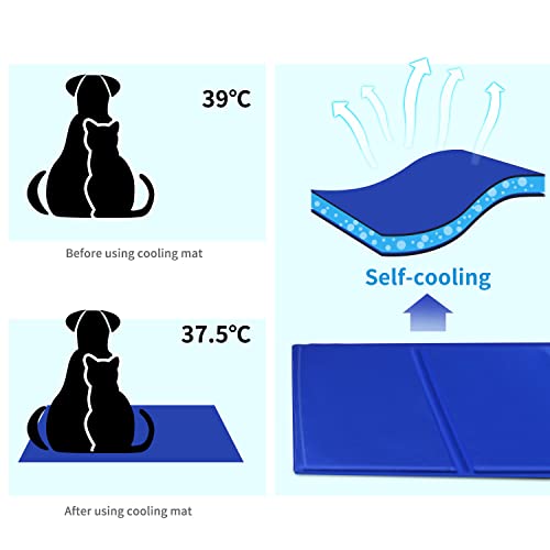 Detalle de Nobleza Alfombrilla refrescante para mascotas grandes 90 × 50 cm - Auto refrigerante