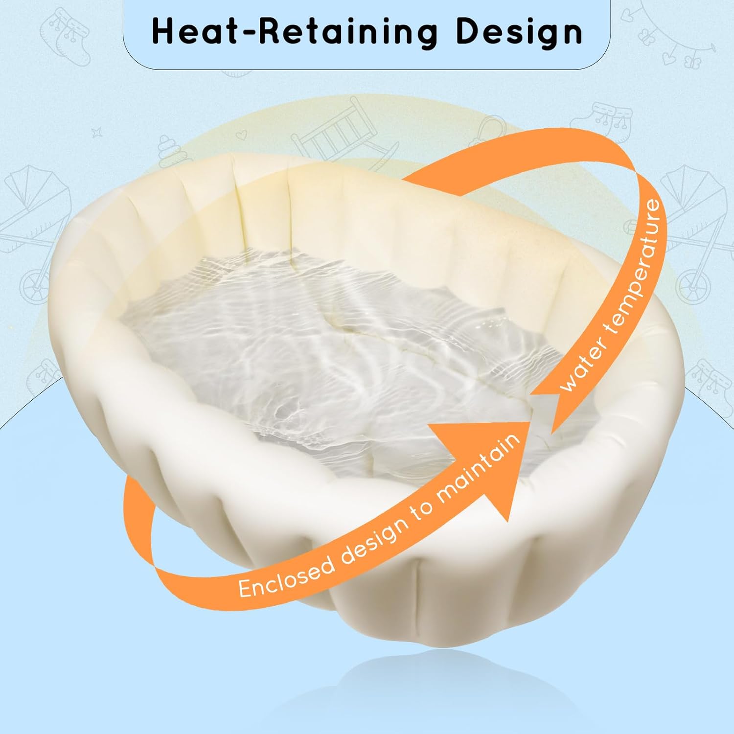 Thumbnail 2 de Inflatable baby bath 0 to 12 months