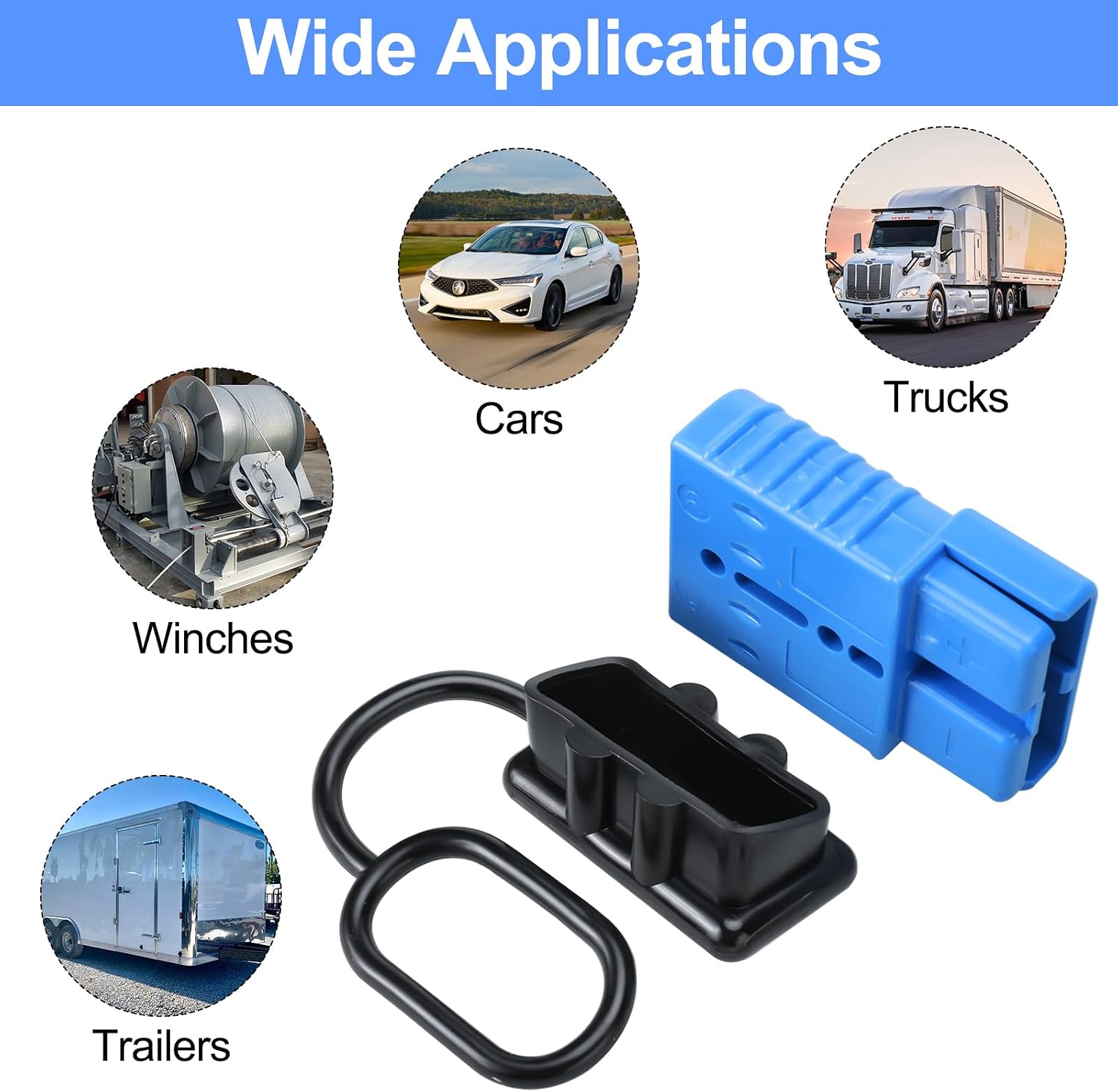 Detalle de AuInLand battery quick connector kit, 1/0 gauge