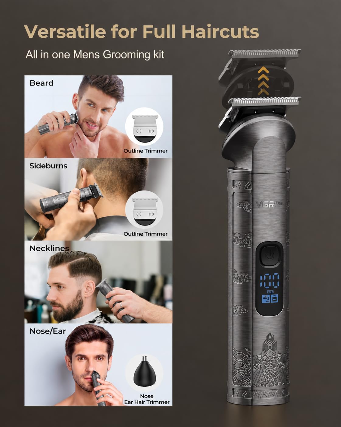 Thumbnail 3 de Vgrpro Hair Clippers Professional cordless trimmer ✂