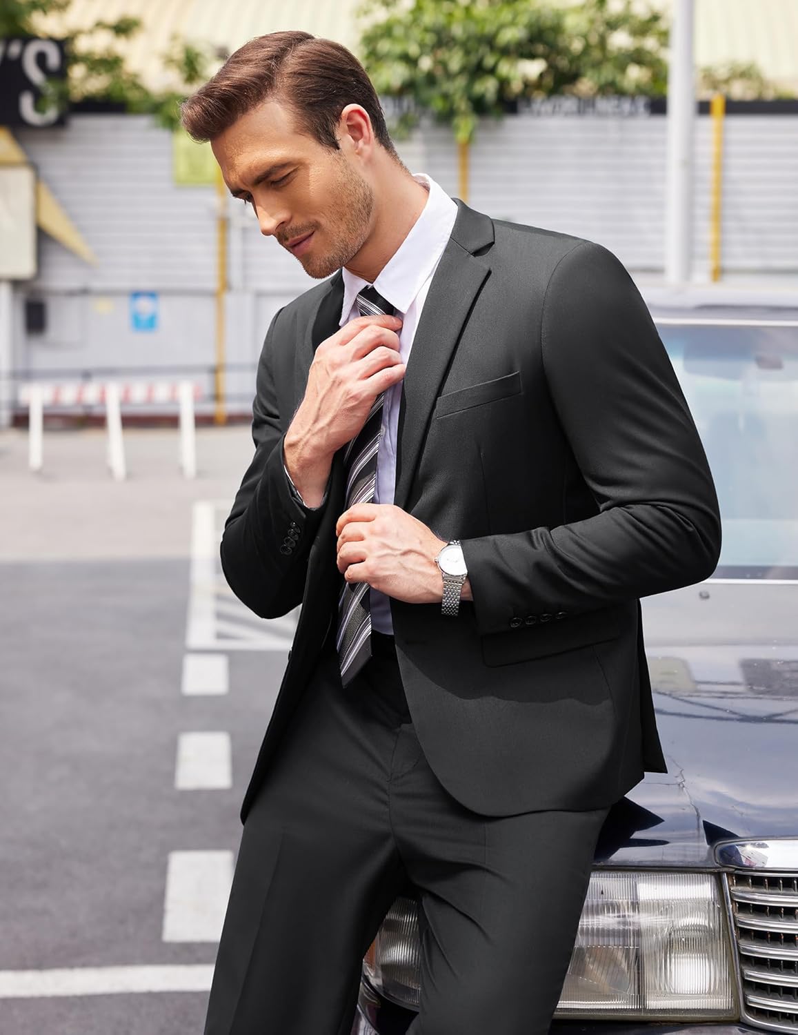 Thumbnail 1 de COOFANDY Men’s 2-Piece Classic Fit Suit (2-Button Blazer & Suit Pants)